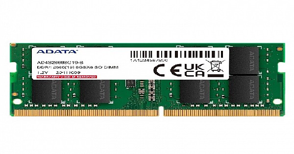 Memorie RAM Laptop SODIMM ADATA 8GB DDR4 2666 MHz, AD4S26668G19-SGN