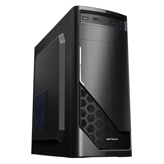 Sistem PC Pro324, Procesor Intel Pentium 3.10 GHz, Memorie RAM 8GB, 120SSD + 2TB, Placa GTX1050 D5 4GB DDR5, Black-D, Sistem operare Linux