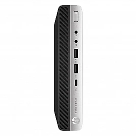 Unitate PC Refurbished HP ProDesk 600 G4 DM Mini PC, Procesor Intel Core i3-8100T, 8 GB RAM, 500 GB HDD, Windows 11 Pro, Stare Buna