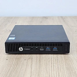 Unitate PC Refurbished HP ProDesk 600 G2 Mini PC, Intel Core I3-6300T, 8 GB RAM, 500 GB HDD, Windows 10 Pro, Stare Buna