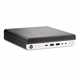 Unitate PC Refurbished HP ProDesk 600 G4 Mini PC, Intel Core I3-8100T, 8 GB RAM, 500 GB HDD, Windows 11 Pro, Stare Acceptabila