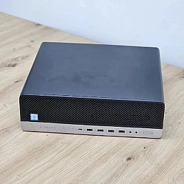 Unitate PC Refurbished HP EliteDesk 800 G3 SFF, Intel Core I5-7500T, 8 GB RAM, 128 GB SSD, Windows 10 Pro, Stare Corecta