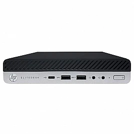 Unitate PC Refurbished HP EliteDesk 800 G5 Mini PC, Intel Core I7-9700T, 16 GB RAM, 256 GB SSD NVME Nou, Windows 11 Pro, Wireless, Stare Foarte Buna