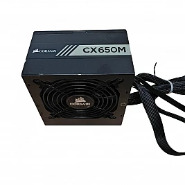 Sursa de Alimentare Refurbished Semi modulara CORSAIR CX650M, Putere 650w, Eficienta 80 PLUS BRONZE, Format ATX, Conectori 1x 20+4 pin ATX, 4+4 Pin ATX/EPS, 2x 6+2 Pin, 4x SATA