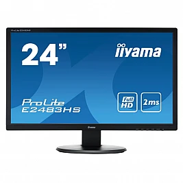 Monitor Refurbished LED, IIYAMA ProLite E2483HS-B1, 24 inch, Rezolutie Full HD, Stare Foarte Buna