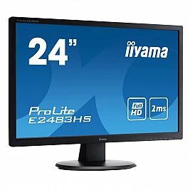 Monitor Refurbished LED, IIYAMA ProLite E2483HS-B1, 24 inch, Rezolutie Full HD, Stare Foarte Buna