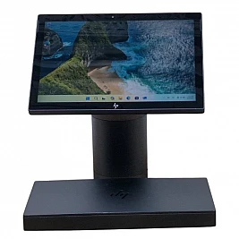Sistem POS / Tableta HP Engage Go Mobile System Refurbished, Procesor I5-7Y57, 8 GB RAM, 256 GB SSD NVME, Touchscreen 12,3 inch, Cititor coduri bare, Dock + Advance I/O Base, Prindere prin blat, Windows 11 Pro, Stare Acceptabila